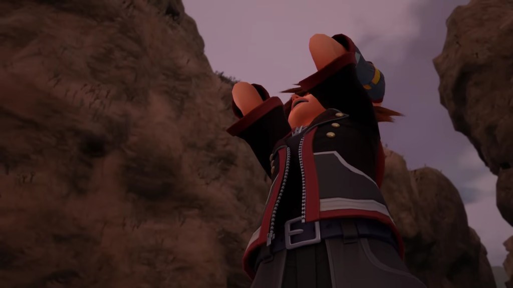 Sora crying in pain in final world of Kingdom Hearts 3