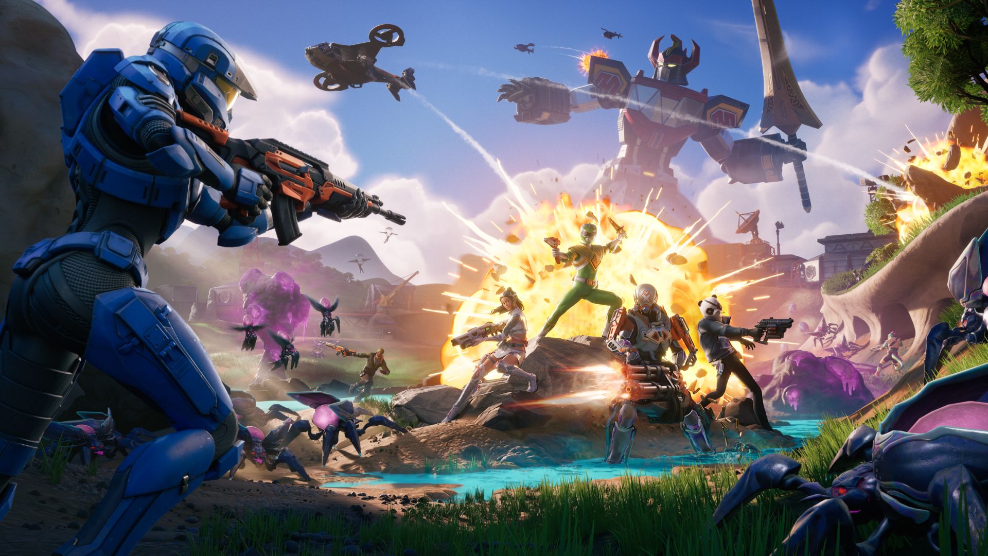 Fortnite had Halo and Power Rangers in the same season.